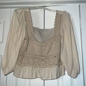 American Eagle Crochet Crop Top
